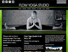 Tablet Screenshot of flowyoga-studio.com